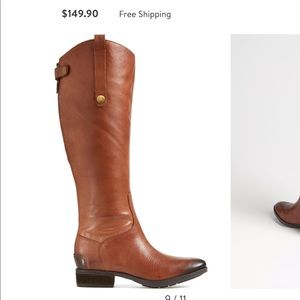 SAM EDELMAN genuine leather “penny” boot